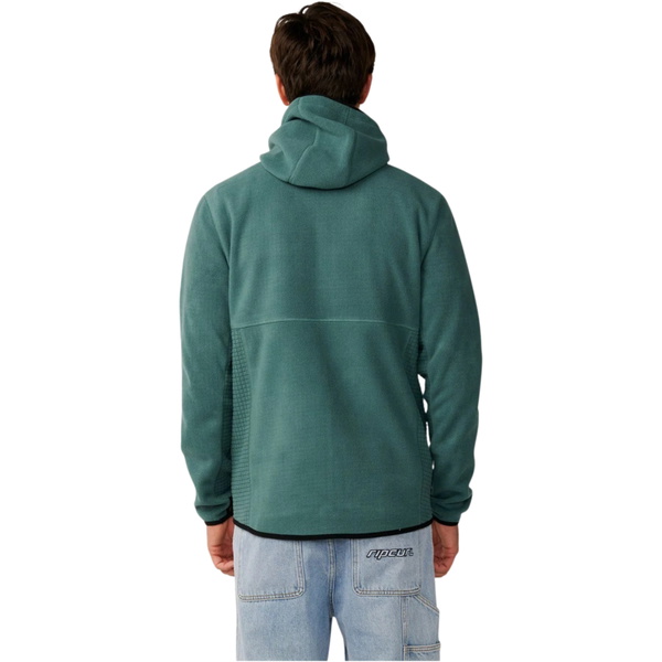 2026 Rip Curl Hommes Partis Polar Zip Thru Fleece 08VMFL - Muted Green
